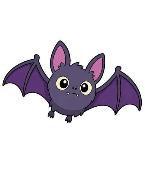 O Palmo, um morcego roxo de olhos grandes.
